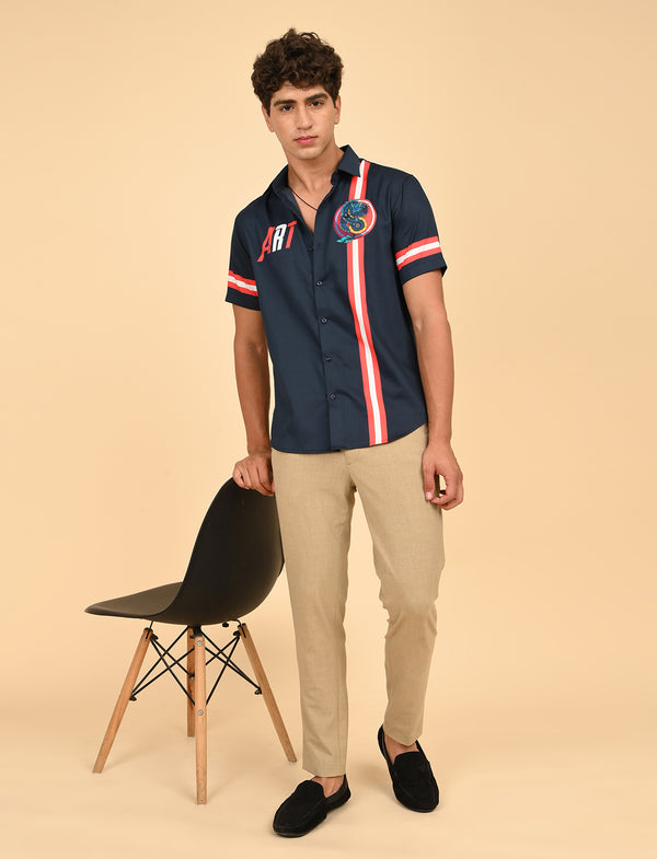 Men Causal Shirts ( Dragon Print)