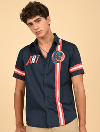 Men Causal Shirts - Dragon Print