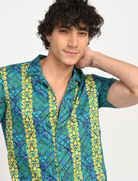 Men Causal Shirts - Dragon Print