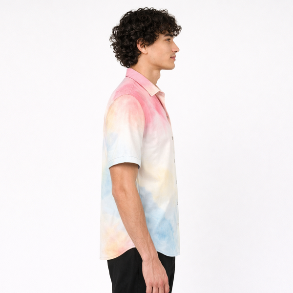 Mens Casual Shirt(Smoke Print)