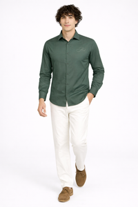Mens Casual Shirt - Pintack Plain