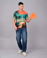 Sun With Beach Printed Shirts - Multicolour