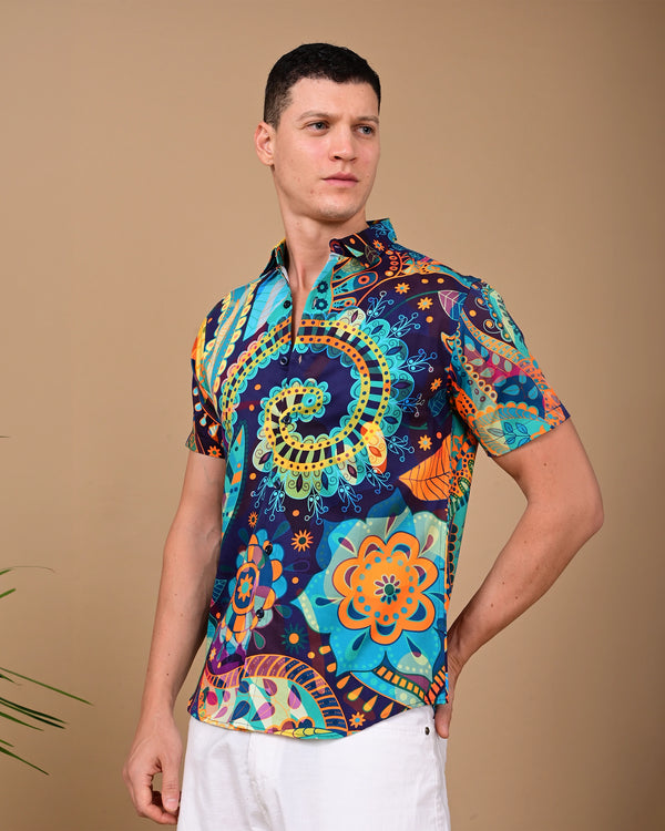 Abstracts Printed Shirts - Multicolour