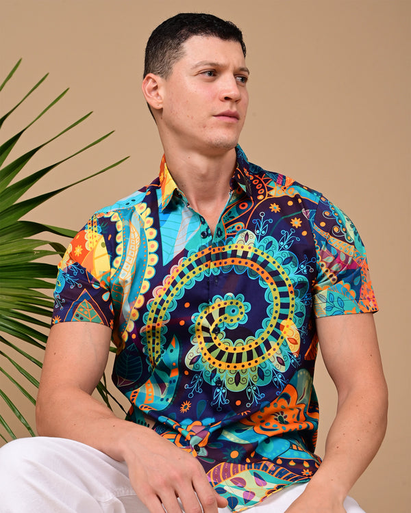 Abstracts Printed Shirts - Multicolour