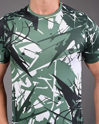 Men's Printed Tee - Green