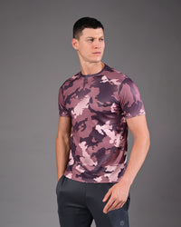 Men's Printed Tee - Brown