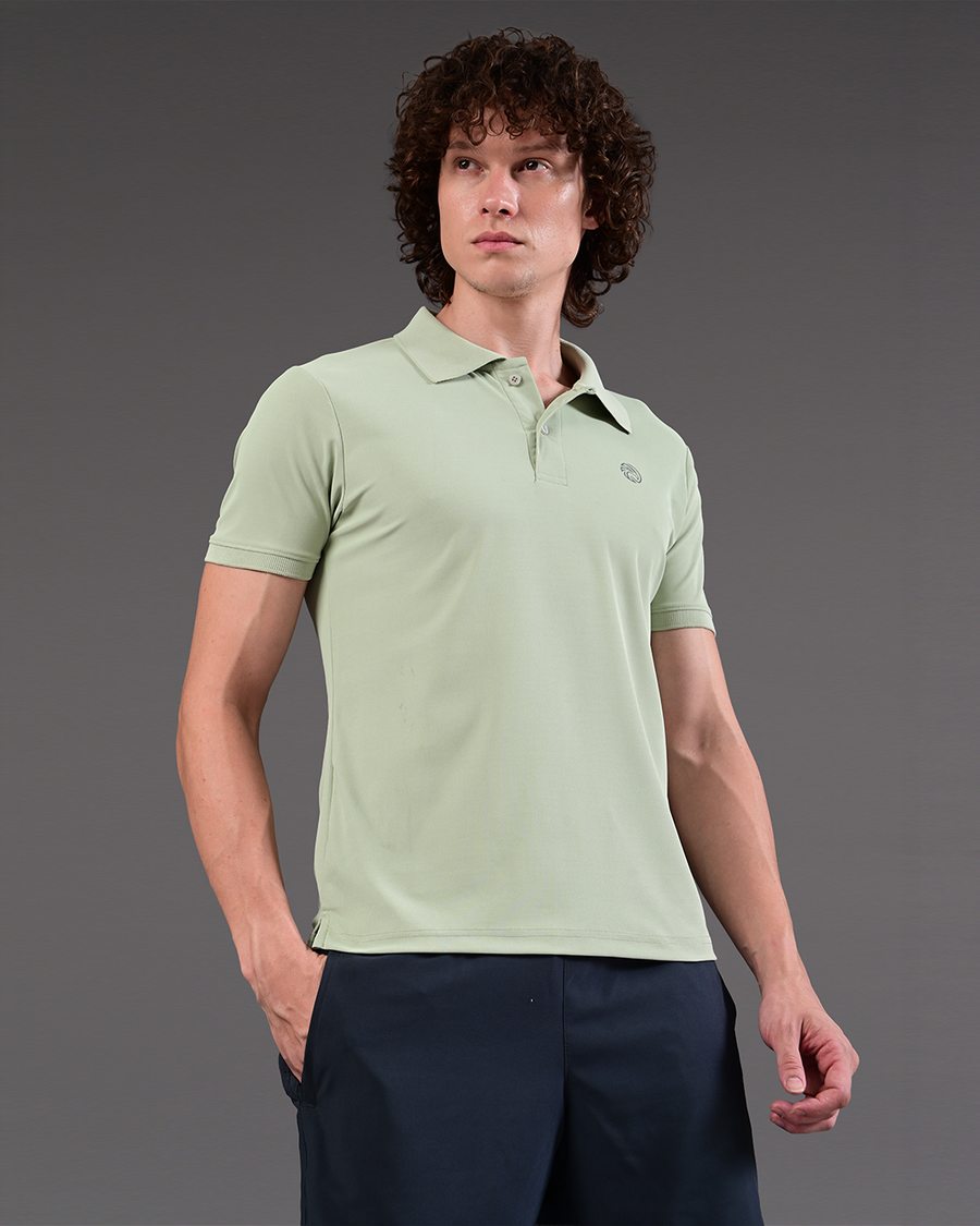 Men's Solid Polo - Elm