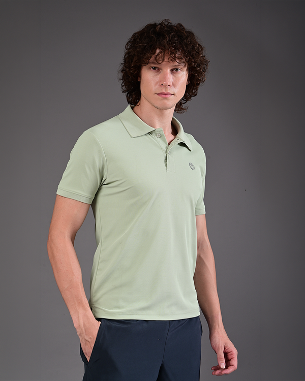 Men's Solid Polo - Elm