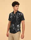 Men Causal Shirts ( face Art)
