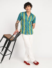 Men Causal Shirts - Dragon Print