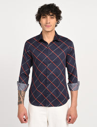 Men Causal Shirts (cross checked)