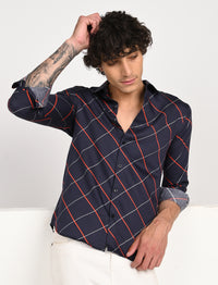 Men Causal Shirts (cross checked)