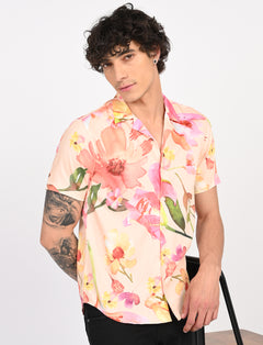 Floral Printed Shirts - Rose