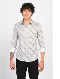 Men Causal Shirts (cross checked)