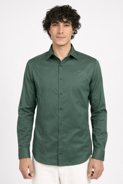 Mens Casual Shirt - Pintack Plain