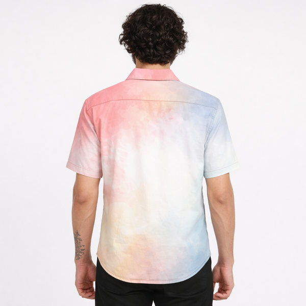 Mens Casual Shirt(Smoke Print)