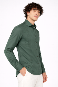 Mens Casual Shirt - Pintack Plain