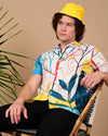 Modern Leaf Printed Shirts - Cream