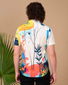 Modern Leaf Printed Shirts - Cream