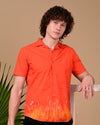 Couple Horse Printed Shirts - Red