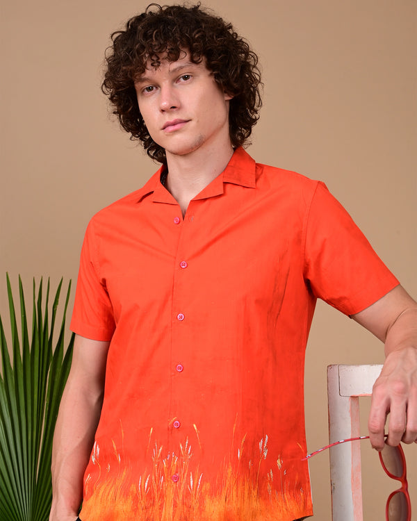 Couple Horse Printed Shirts - Red