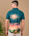 Moon With Mountain Printed Shirts - Multicolour