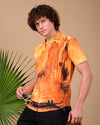 Boat Printed Shirts - Yellow & Brown