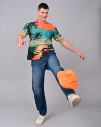 Sun With Beach Printed Shirts - Multicolour