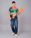 Sun With Beach Printed Shirts - Multicolour