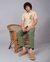 Two Birds Printed Shirts - Cream