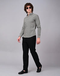 Woolen Texture Printed Shirts - Blue