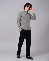 Woolen Texture Printed Shirts - Blue