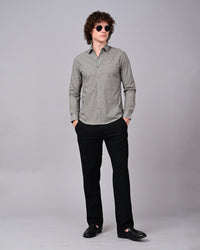 Woolen Texture Printed Shirts - Blue
