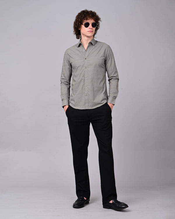 Woolen Texture Printed Shirts - Blue