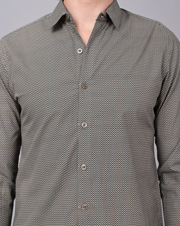 Woolen Texture Printed Shirts - Blue