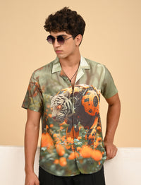 Mens casual shirts - Tiger Print