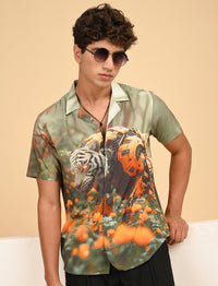 Mens casual shirts - Tiger Print