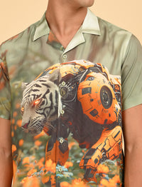 Mens casual shirts - Tiger Print