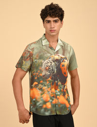 Mens casual shirts - Tiger Print