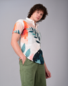 Leaf Printed Shirts - Cream