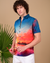 Sunset Printed Shirts - Blue & Orange