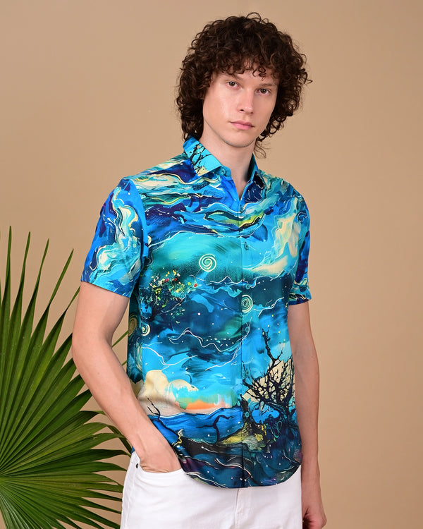 Night Tree Printed Shirts - Multicolour