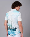 War Boat Printed Shirt - Blue