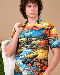 River & Mountain Printed Shirts - Multicolour