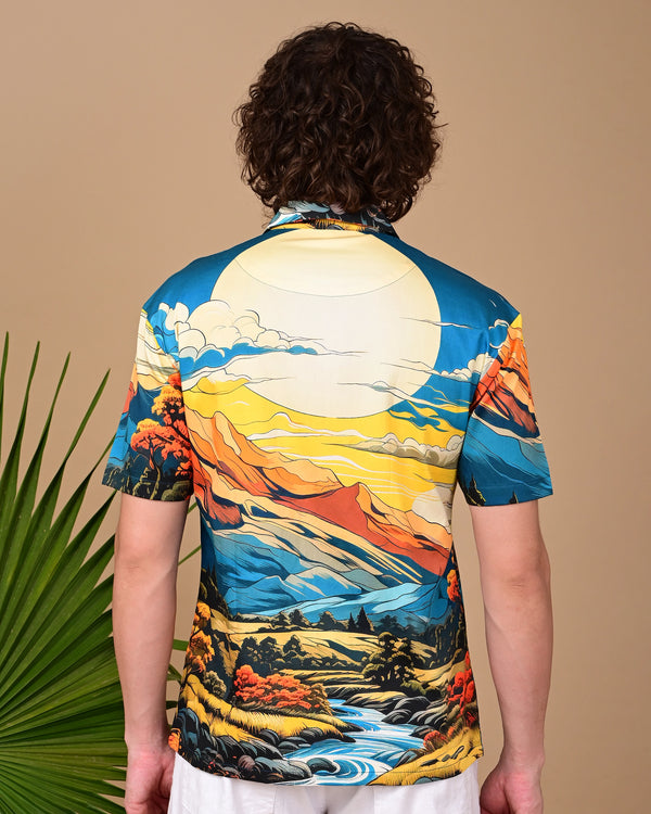 River & Mountain Printed Shirts - Multicolour