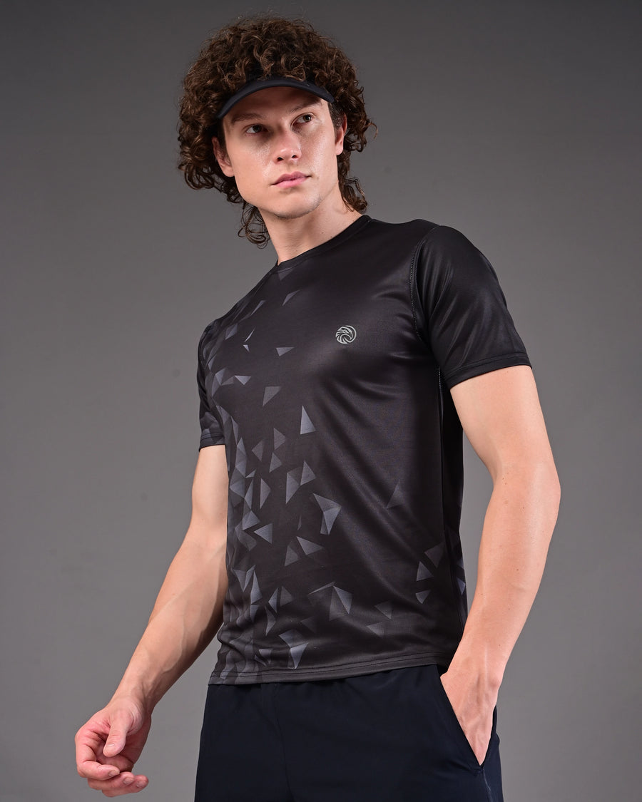 Men's Printed Tee - Black