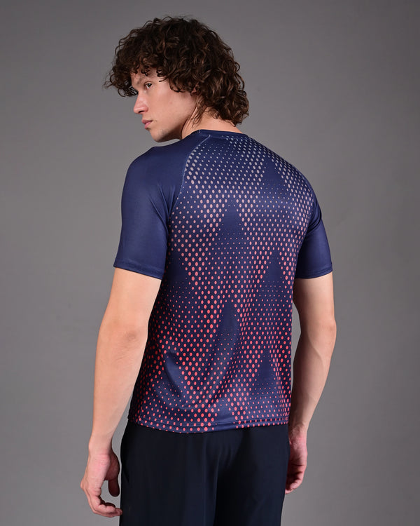 Men's Printed Tee - Navy