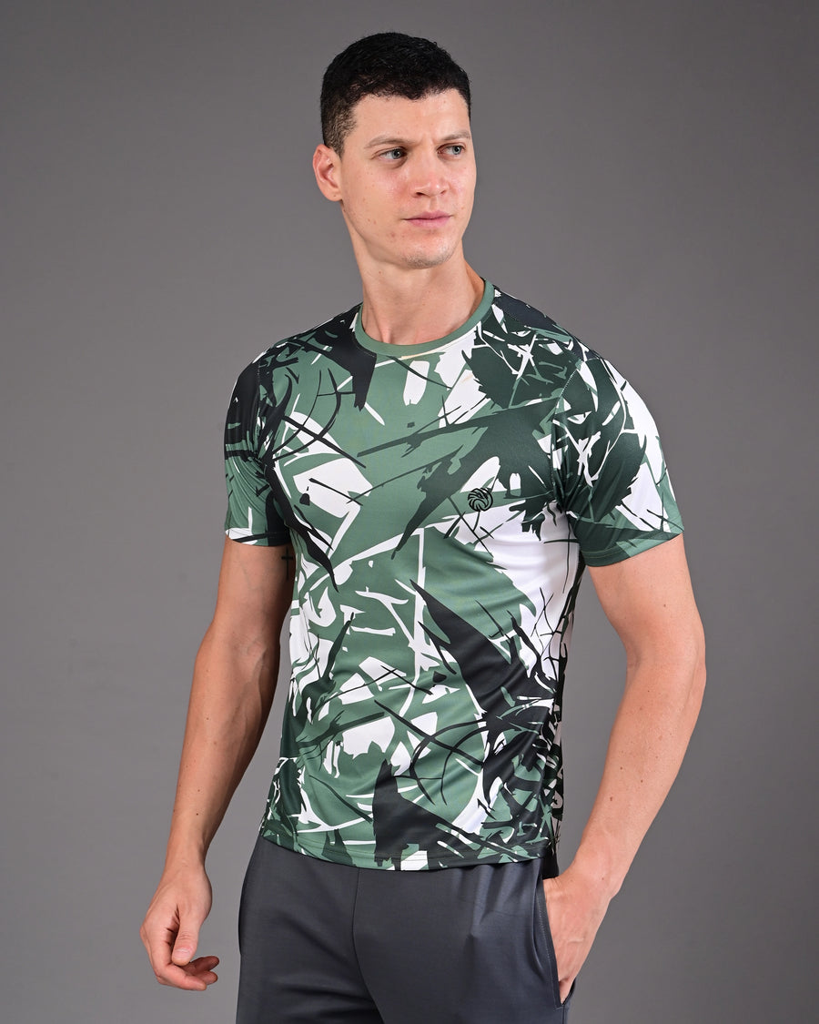 Men's Printed Tee - Green