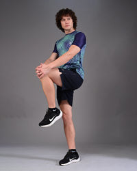 Men's Printed Tee - Royal Blue