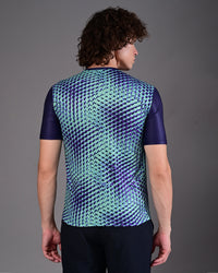 Men's Printed Tee - Royal Blue